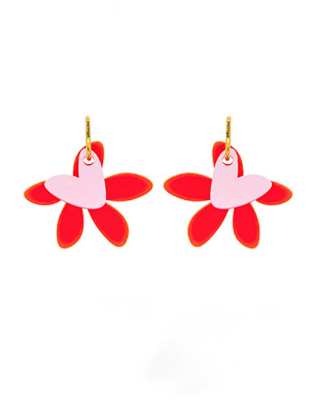 Pendientes primavera fluor Papiroga