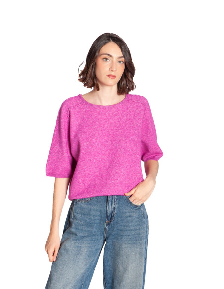 Falda corta con volante color granate Skutie Cks Sommes Demode Zaragoza