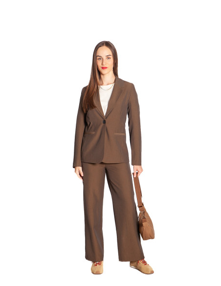Blazer hombreras color marrón jaspeado Danta Byoung Sommes Demode Zaragoza