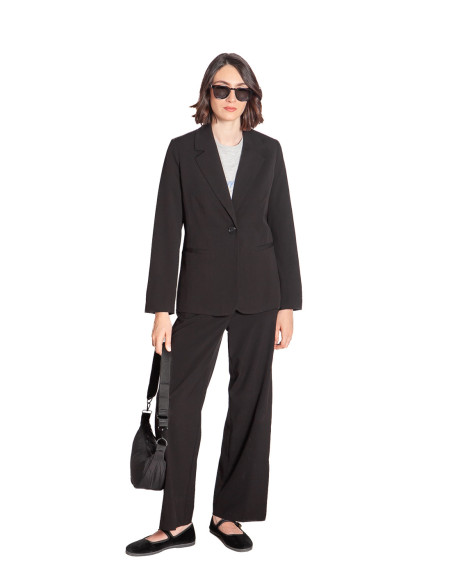 Blazer hombreras color negro Danta Byoung Sommes Demode Zaragoza