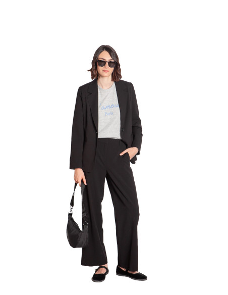 Blazer hombreras color negro Danta Byoung Sommes Demode Zaragoza