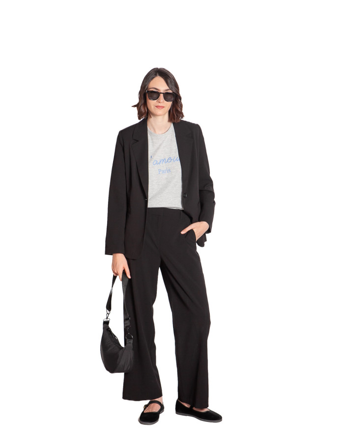 Pantalón recto color negro Danta Byoung Sommes Demode Zaragoza