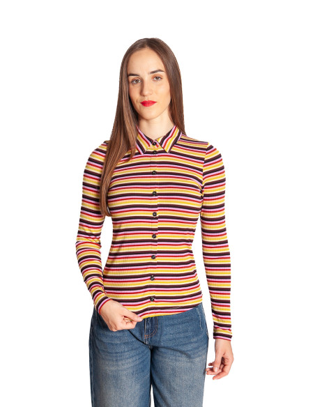 camisa canale rayas de colores josie king louie sommes demode zaragoza