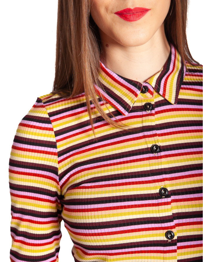 camisa canale rayas de colores josie king louie sommes demode zaragoza