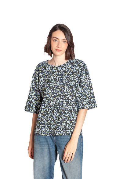 Comprar Camiseta oversize print pixels Lariz de SKFK en Sommes Demode