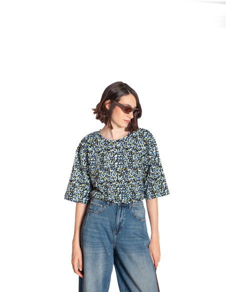 Comprar Camiseta oversize print pixels Lariz de SKFK en Sommes Demode