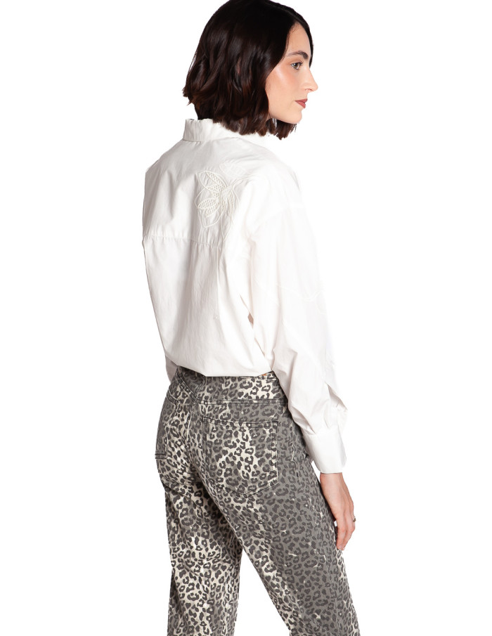Jeans estampado de leopardo Ziggy Straigh Ichi Sommes Demode Zaragoza