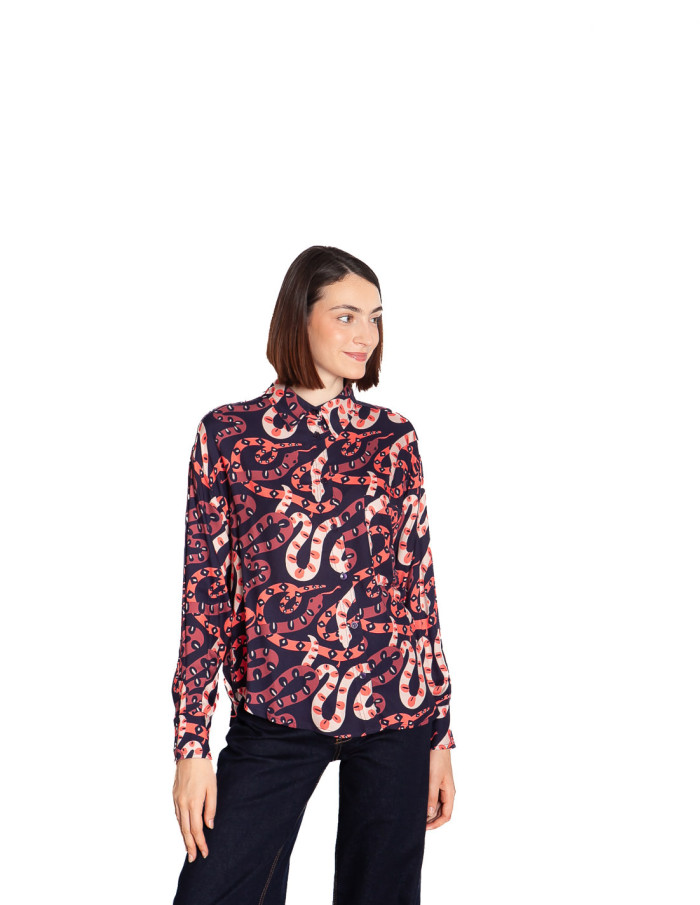 Camisa navy estampado snakes Pepa Loves Sommes Demode Zaragoza