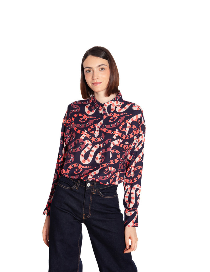 Camisa navy estampado snakes Pepa Loves Sommes Demode Zaragoza