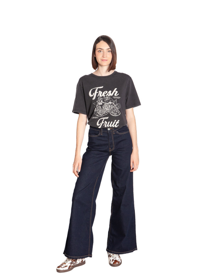 Comprar Jeans pernera amplia dark blue Twiggy de ICHI en Sommes Demode