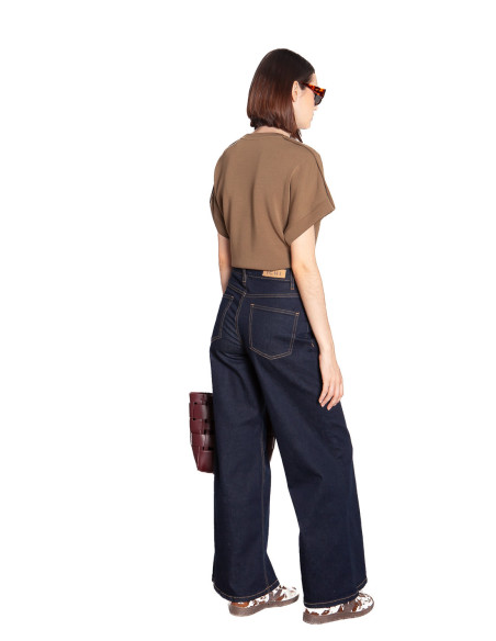Comprar Jeans pernera amplia dark blue Twiggy de ICHI en Sommes Demode