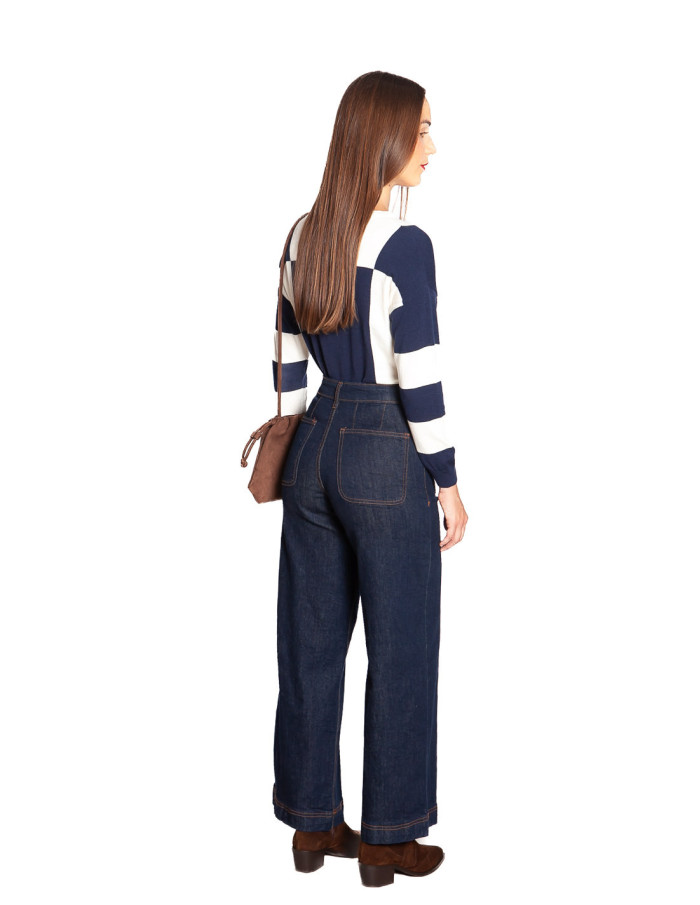 Comprar Suéter geometría blanco y navy de marca Pan en Sommes Demode