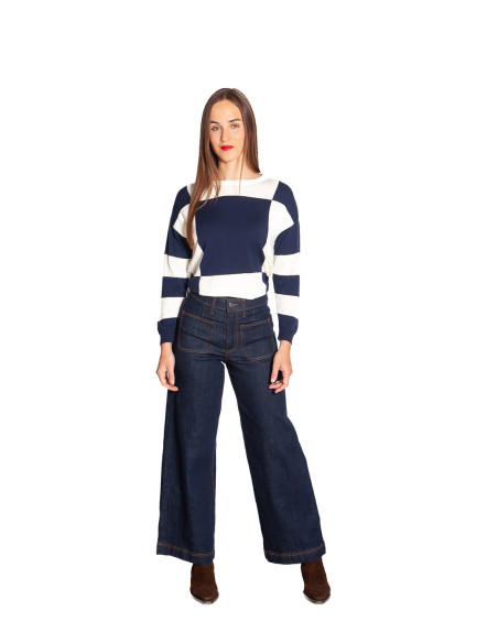 Jeans con bolsillos color dark blue Komma Byoung Sommes Demode Zaragoza
