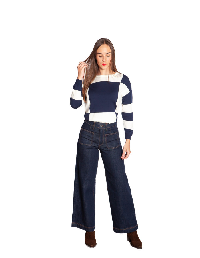 Jeans con bolsillos color dark blue Komma Byoung Sommes Demode Zaragoza