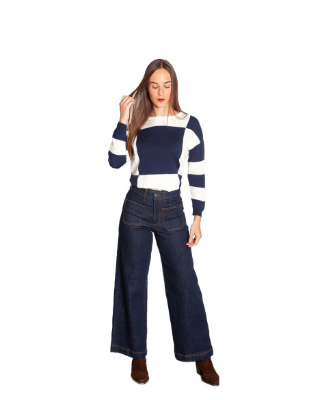 Jeans con bolsillos color dark blue Komma Byoung Sommes Demode Zaragoza