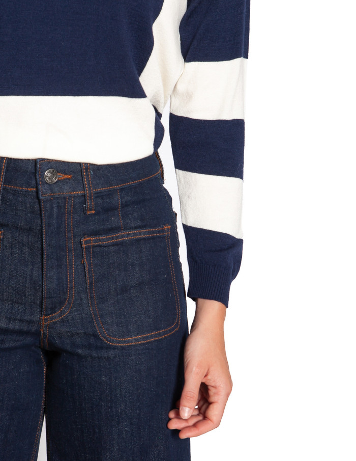 Jeans con bolsillos color dark blue Komma Byoung Sommes Demode Zaragoza