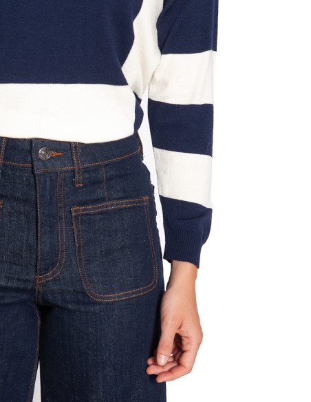 Jeans con bolsillos color dark blue Komma Byoung Sommes Demode Zaragoza