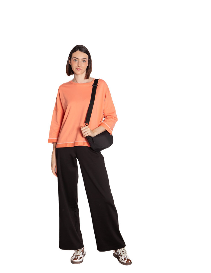 Pantalón recto con pinzas color negro Kate Ichi Sommes Demode Zaragoza