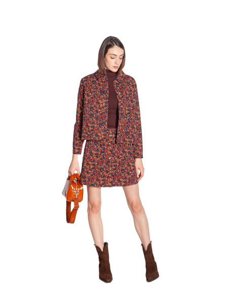 cazadora navy estampado florecillas pearl king louie sommes demode zaragoza