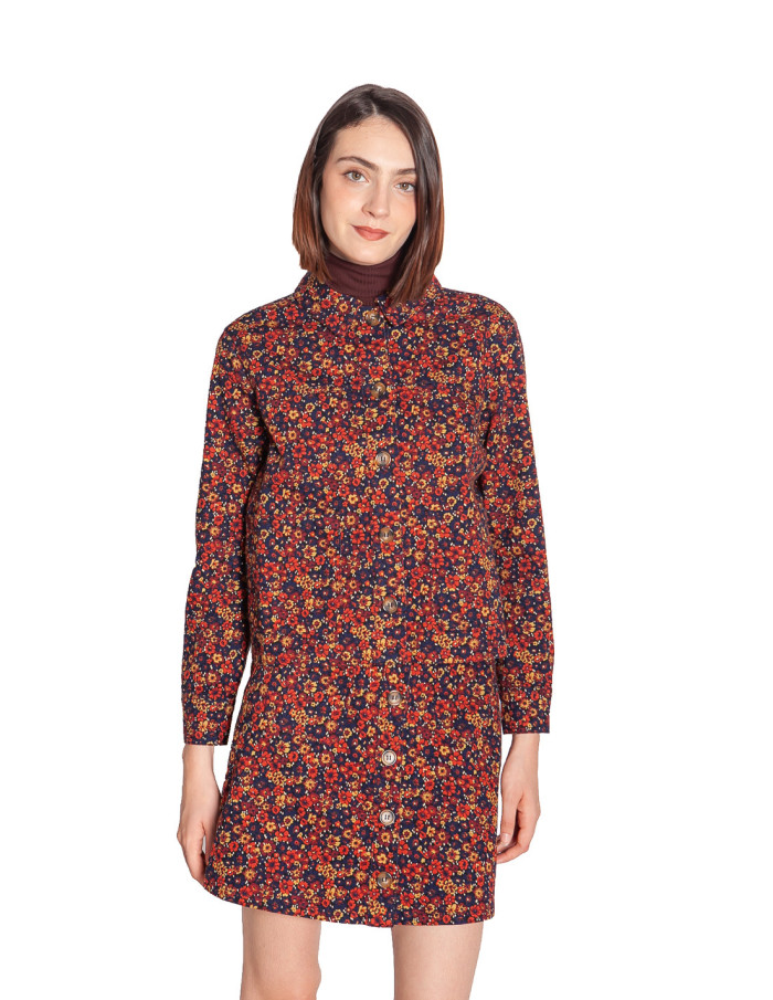 cazadora navy estampado florecillas pearl king louie sommes demode zaragoza