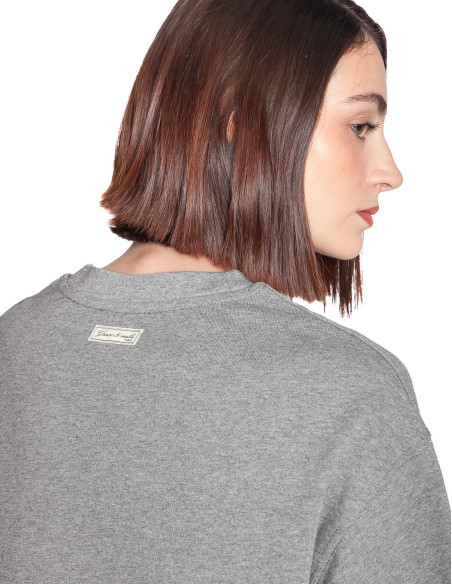 camiseta crop color gris jaspeado arvel grace and mila sommes demode zaragoza