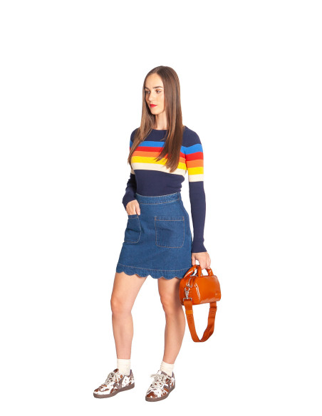 sueter canale navy rayas retro multicolor cayla sugarhill sommes demode zaragoza