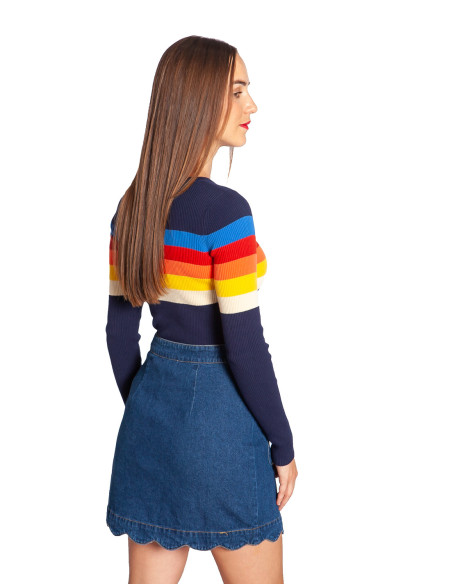 sueter canale navy rayas retro multicolor cayla sugarhill sommes demode zaragoza