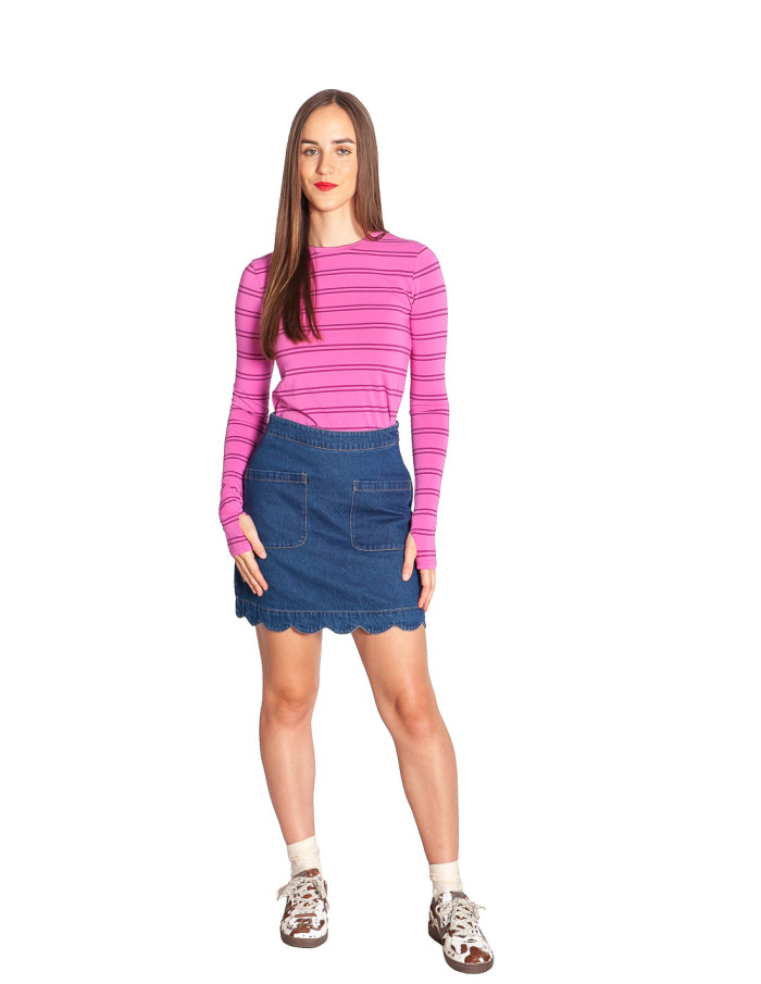 camiseta rosa rayas burgundy trista sugarhill sommes demode zaragoza