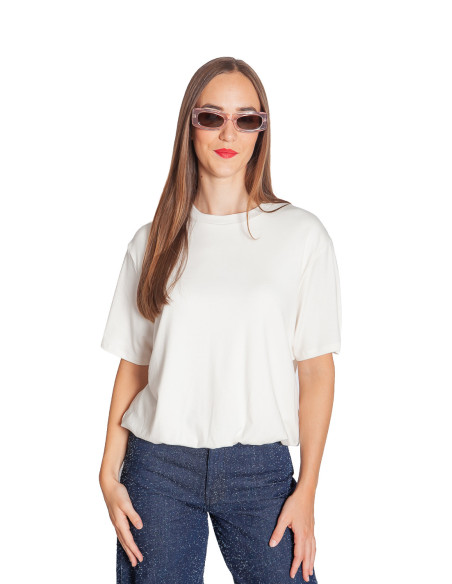 camiseta corte globo color blanco tubble sommes demode zaragoza