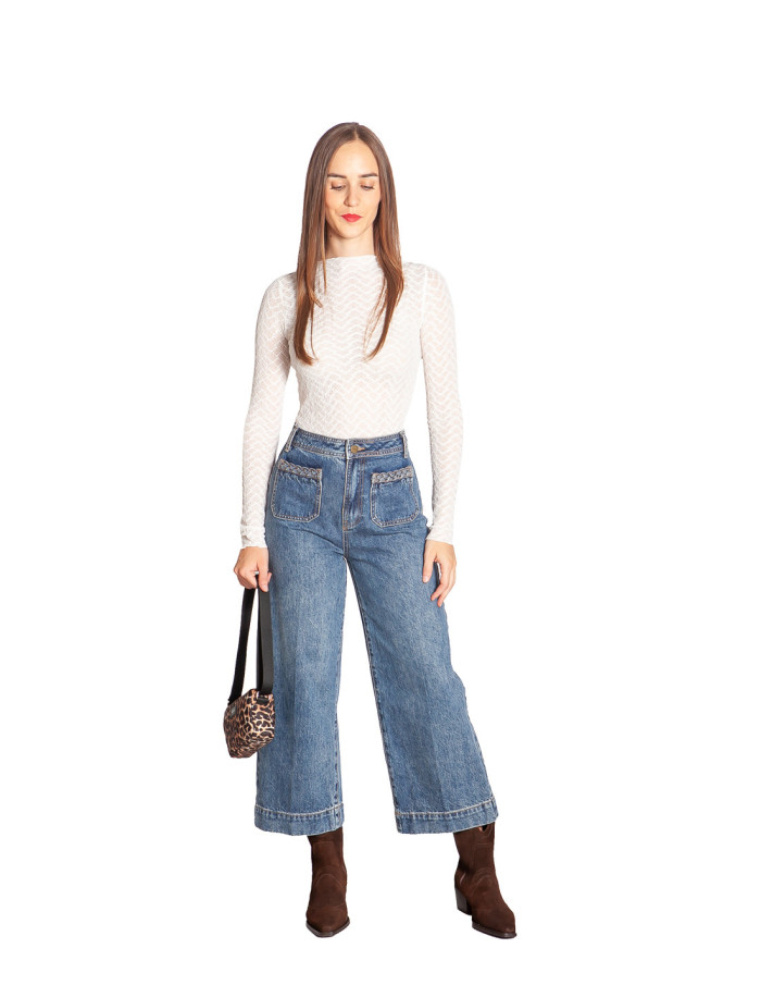 top encaje color crudo aube grace and mila sommes demode zaragoza