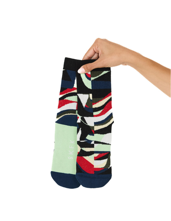 calcetines print abstracto multicolor epel skfk
