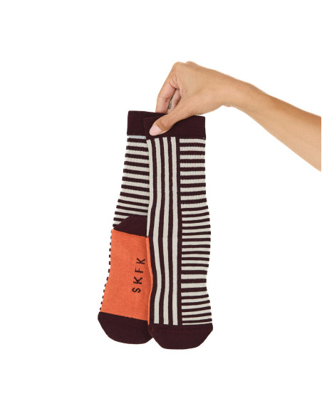 Comprar Calcetines print rayas burdeos Epel de SKFK en Sommes Demode