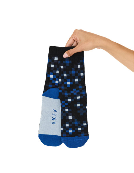 calcetines print pixeles azules epel skfk