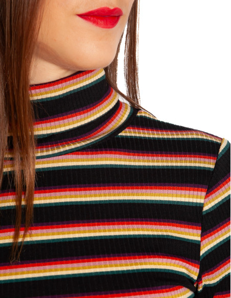 top canale cuello vuelto rayas de colores lottie king louie sommes demode zaragoza