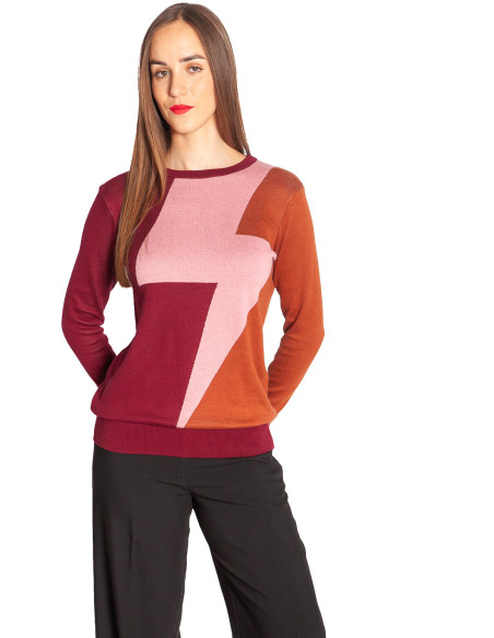 jersey punto fino con rayo rosa rita sugarhill sommes demode zaragoza