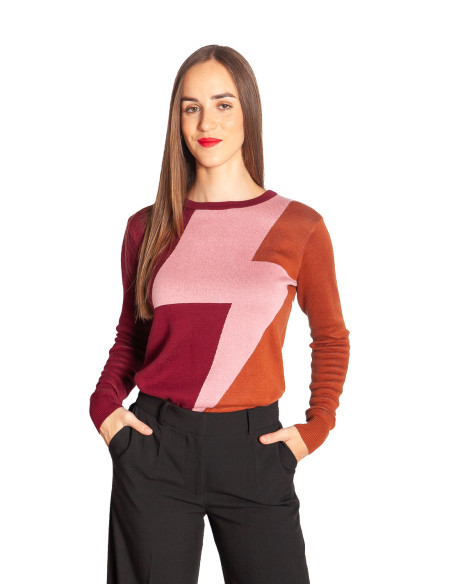 jersey punto fino con rayo rosa rita sugarhill sommes demode zaragoza