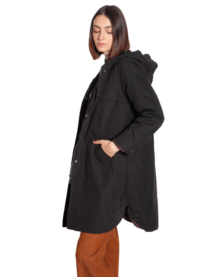 Parka multicapas color negro y granate Nice Things Sommes Demode Zaragoza
