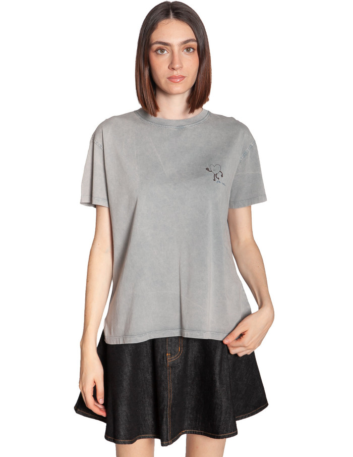Camiseta gris estampado globe trotter Frnch Sommes Demode Zaragoza