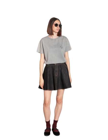 Camiseta gris estampado globe trotter Frnch Sommes Demode Zaragoza