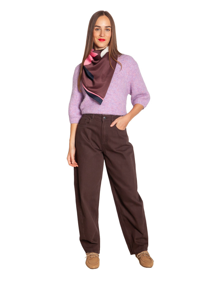 Jersey manga corta color malva Lycie Artlove Sommes Demode Zaragoza