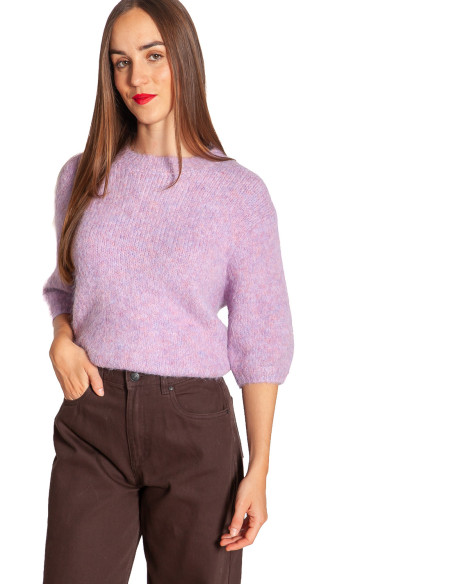 Jeans corte barrel marrón chocolate Kamari Byoung Sommes Demode Zaragoza