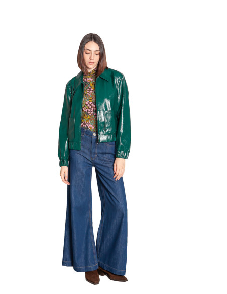 Pantalón denim pernera amplia azul medio Peppa King Louie Sommes Demode Zaragoza
