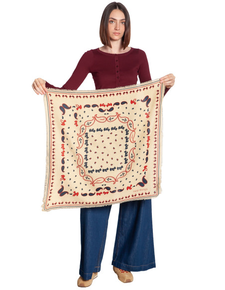 pañuelo beige print bandana y caniches nice things sommes demode zaragoza