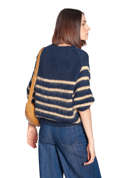 jersey manga corta color navy rayas dado artlove sommes demode zaragoza
