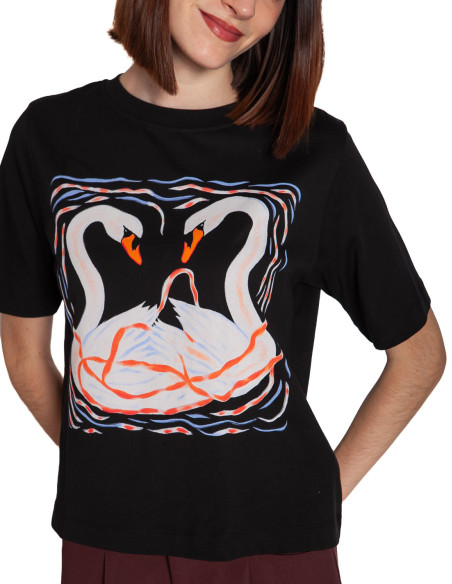camiseta negra cisnes vadstena dedicated sommes demode zaragoza