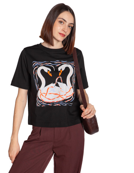 camiseta negra cisnes vadstena dedicated sommes demode zaragoza
