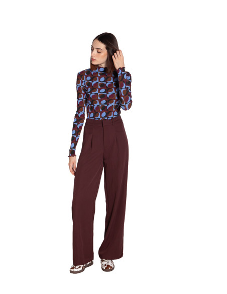 top canale manga larga estampado retro ryd sommes demode zaragoza