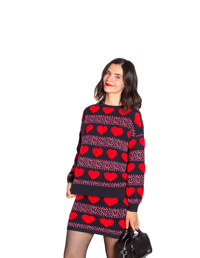 jersey navy estampado corazones rojos pepa loves sommes demode zaragoza