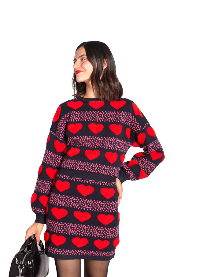 jersey navy estampado corazones rojos pepa loves sommes demode zaragoza