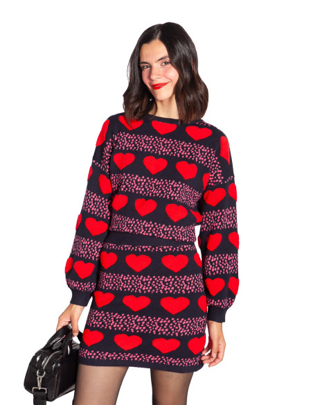 jersey navy estampado corazones rojos pepa loves sommes demode zaragoza